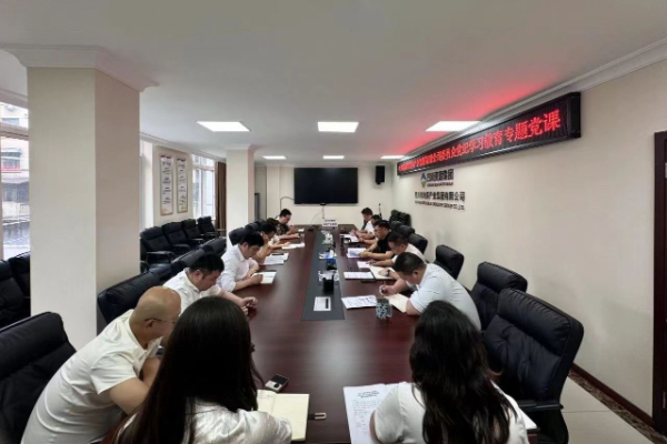 四川省地質(zhì)產(chǎn)業(yè)集團有限公司開展黨紀學習教育專題黨課